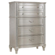 Evangeline Silver Oak 6-Drawer Chest by Coaster at Eve Furniture