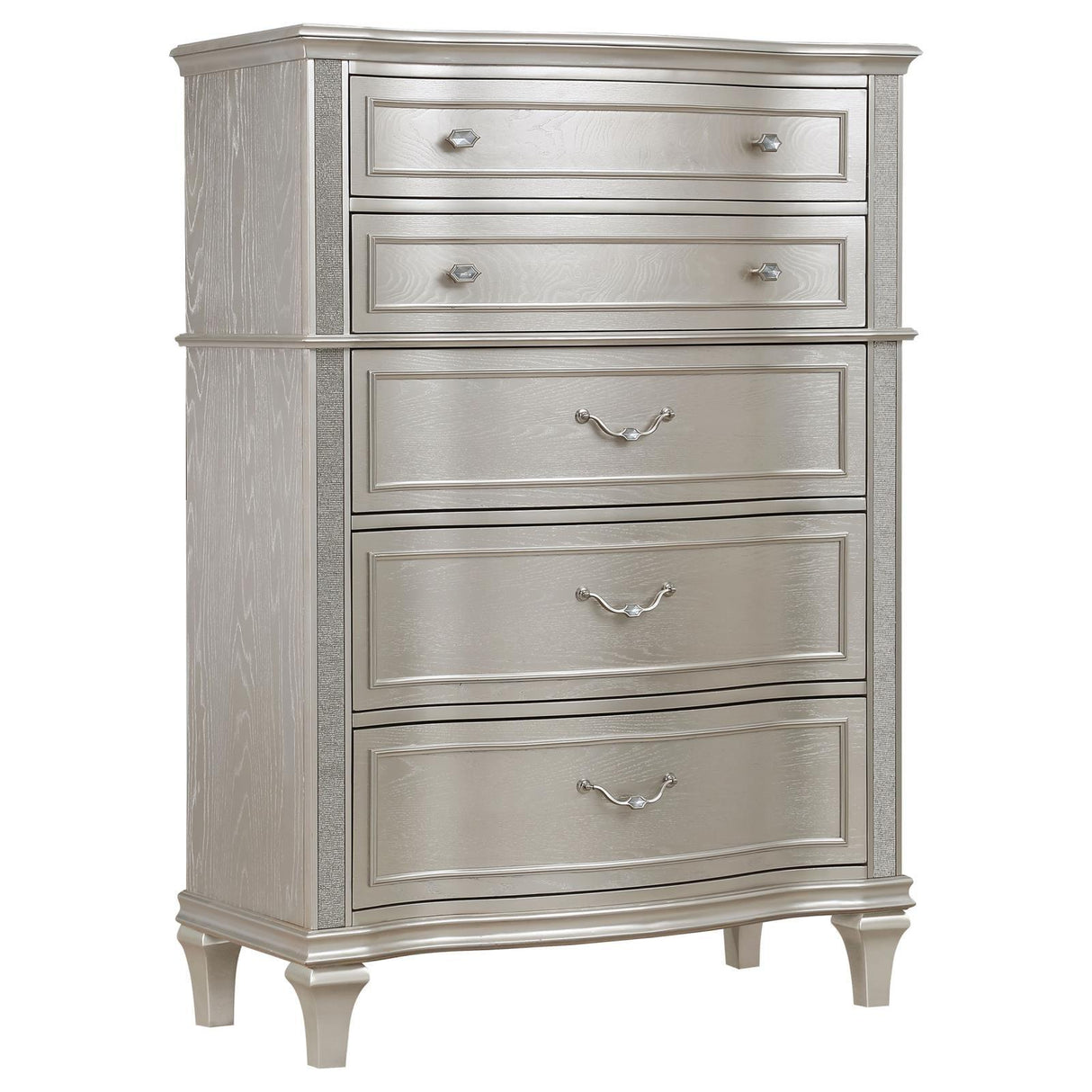 Evangeline Silver Oak 6-Drawer Chest by Coaster at Eve Furniture