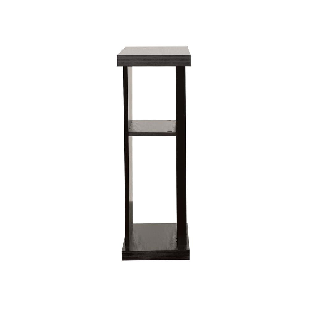 Evanna Cappuccino 2-Shelf Console Table