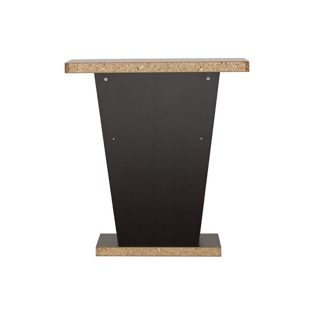 Evanna Cappuccino 2-Shelf Console Table