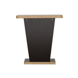 Evanna Cappuccino 2-Shelf Console Table