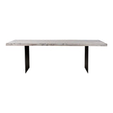 Evans Dining Table - White by Moe's Home at Eve Furniture