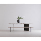 Evans White Dining Bench by MOES at Eve Furniture