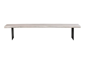 Evans White Dining Bench by MOES at Eve Furniture