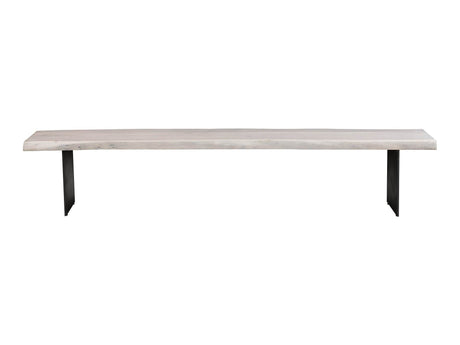 Evans White Dining Bench by MOES at Eve Furniture