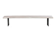 Evans White Dining Bench by Moe's Home at Eve Furniture