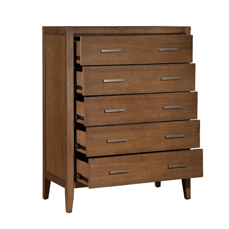 Evans Wire Brushed Light Brown Bedroom Set by Homelegance at Eve Furniture