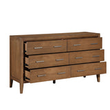 Evans Wire Brushed Light Brown Bedroom Set by Homelegance at Eve Furniture