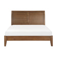 Evans Wire Brushed Light Brown California King Platform Bed by Homelegance at Eve Furniture