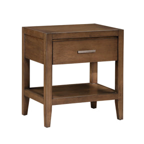 Evans Wire Brushed Light Brown Nightstand by Homelegance at Eve Furniture