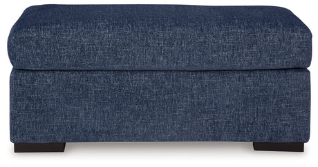 Evansley Navy Ottoman