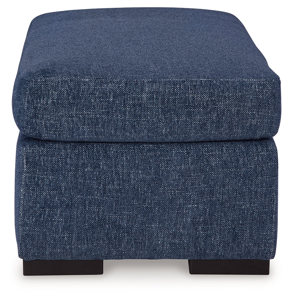 Evansley Navy Ottoman