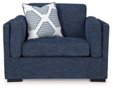Evansley Navy Oversized Chair by Ashley at Eve Furniture