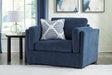 Evansley Navy Oversized Chair by Ashley at Eve Furniture