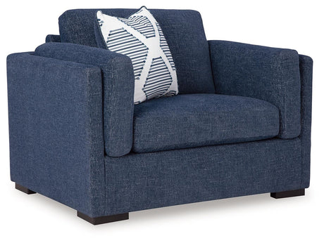 Evansley Navy Oversized Chair by Ashley at Eve Furniture