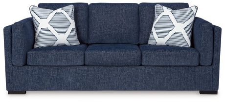 Evansley Navy Sofa and Loveseat by Ashley at Eve Furniture