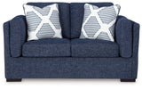 Evansley Navy Sofa and Loveseat by Ashley at Eve Furniture