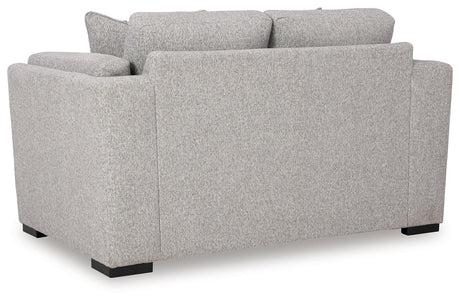 Evansley Pewter Loveseat by Ashley at Eve Furniture