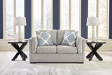 Evansley Pewter Loveseat by Ashley at Eve Furniture