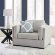 Evansley Pewter Oversized Chair by Ashley at Eve Furniture