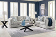 Evansley Pewter Sofa and Loveseat by Ashley at Eve Furniture