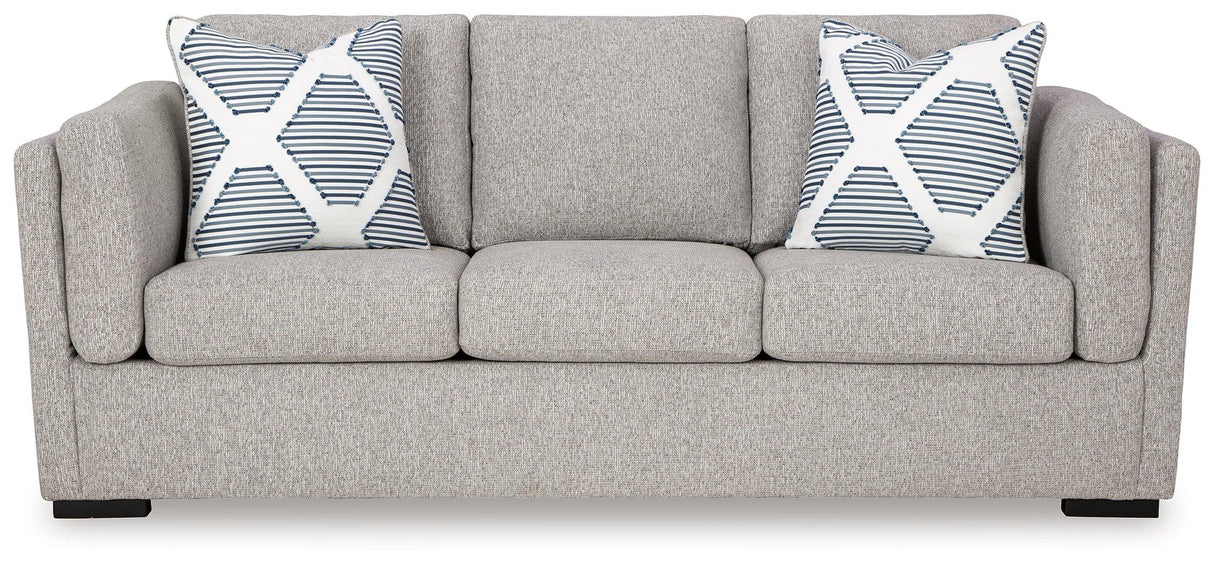 Evansley Pewter Sofa by Ashley at Eve Furniture