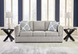 Evansley Pewter Sofa by Ashley at Eve Furniture