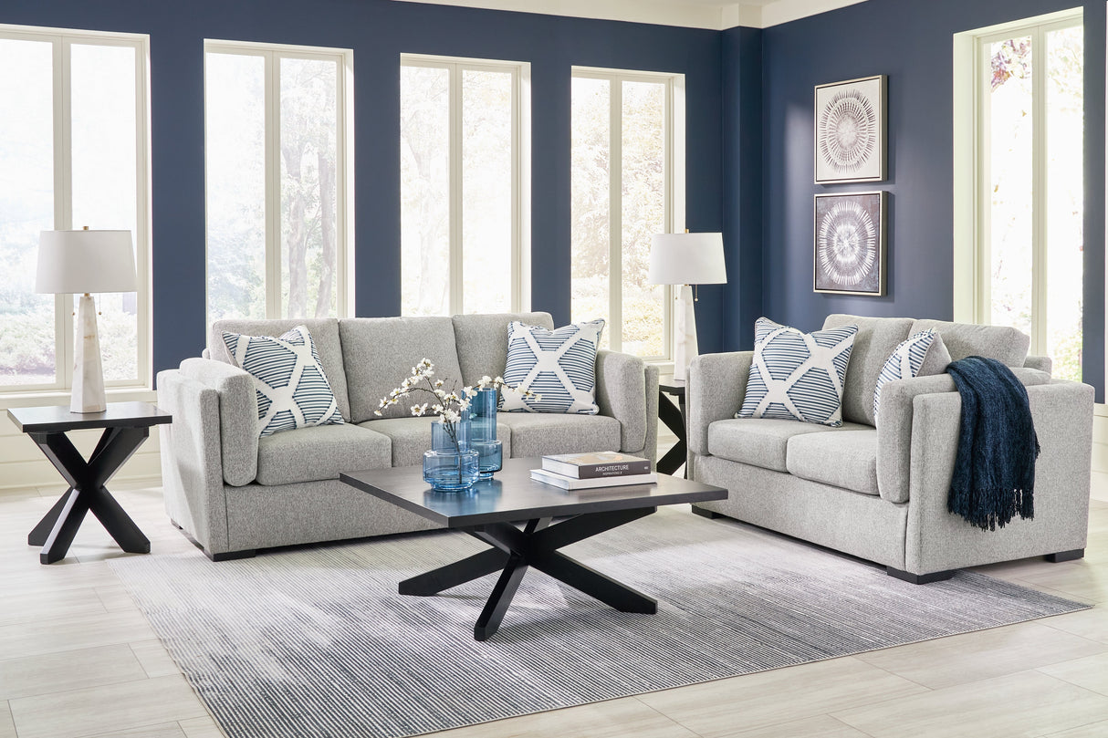 Evansley Pewter Living Room Set