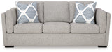 Evansley Sofa, Loveseat, Chair and Ottoman in Pewter by Ashley at Eve Furniture