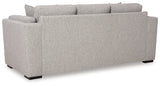 Evansley Sofa, Loveseat, Chair and Ottoman in Pewter by Ashley at Eve Furniture