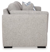 Evansley Sofa, Loveseat, Chair and Ottoman in Pewter by Ashley at Eve Furniture