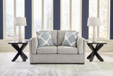 Evansley Sofa, Loveseat, Chair and Ottoman in Pewter by Ashley at Eve Furniture
