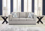 Evansley Sofa, Loveseat, Chair and Ottoman in Pewter by Ashley at Eve Furniture