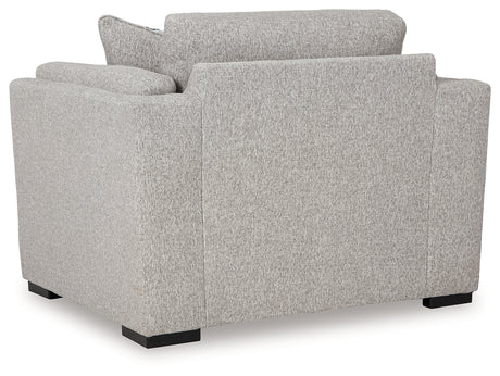 Evansley Sofa, Loveseat, Chair and Ottoman in Pewter by Ashley at Eve Furniture