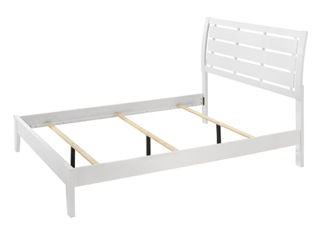 Evan White Queen Panel Bed by Crown Mark at Eve Furniture