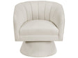 Eve Beige Boucle Swivel Chair by Homelegance at Eve Furniture
