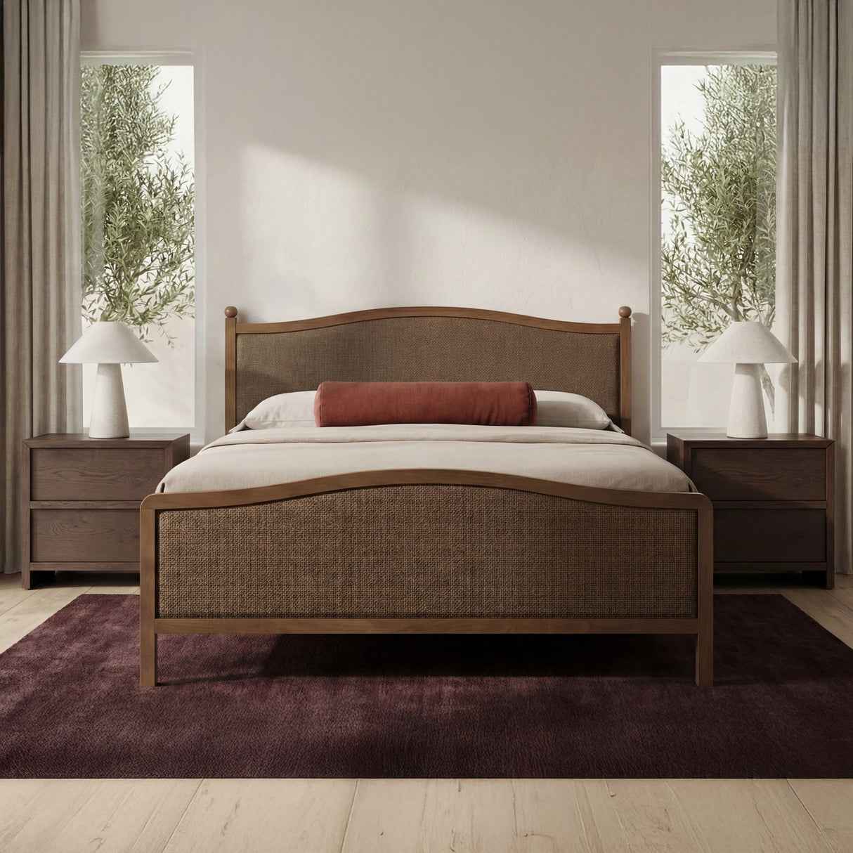 Eve Brown King Bed by MOES at Eve Furniture
