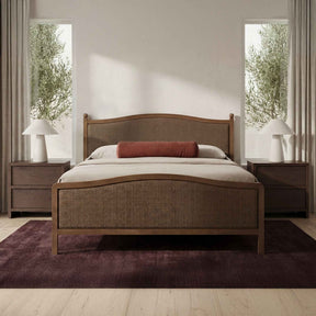 Eve Brown King Bed by Moe's Home at Eve Furniture