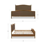 Eve Brown Queen Bed by Moe's Home at Eve Furniture