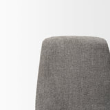 Eve Dining Chair w/ Gray Fabric & Matte Black Metal, Set of 2 by Mercana at Eve Furniture