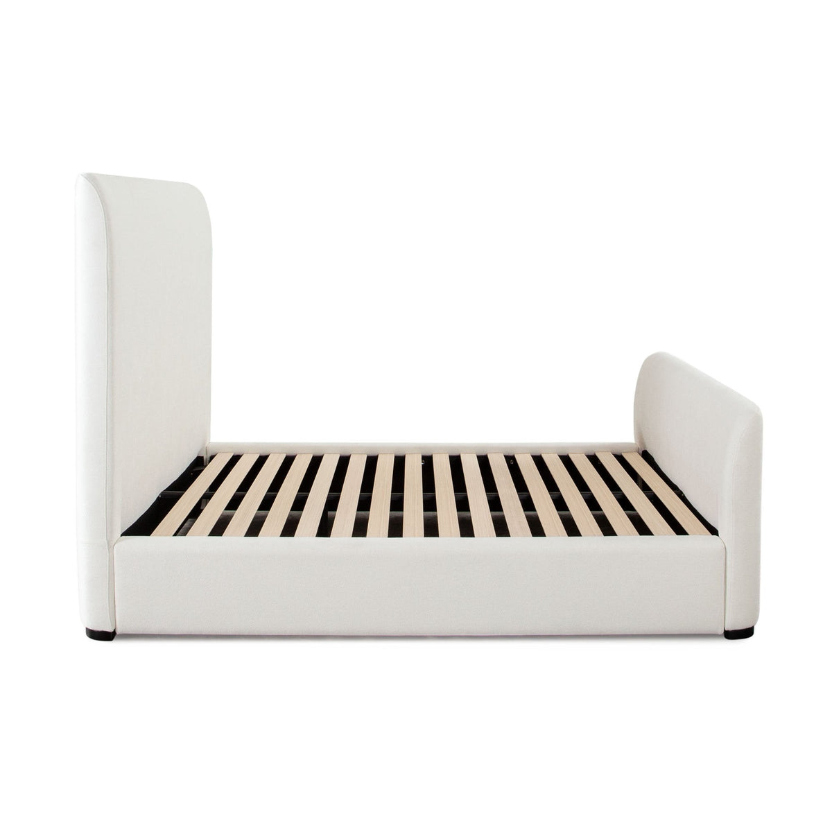 Eve Ivory Fabric Bed by Diamond Sofa at Eve Furniture