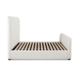 Eve Ivory Fabric Bed by Diamond Sofa at Eve Furniture