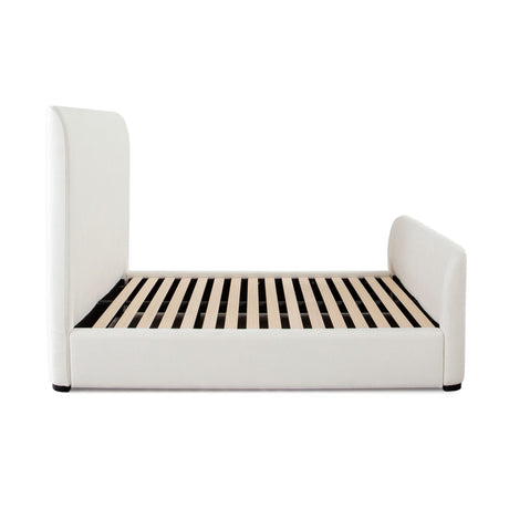 Eve Ivory Fabric Bed by Diamond Sofa at Eve Furniture