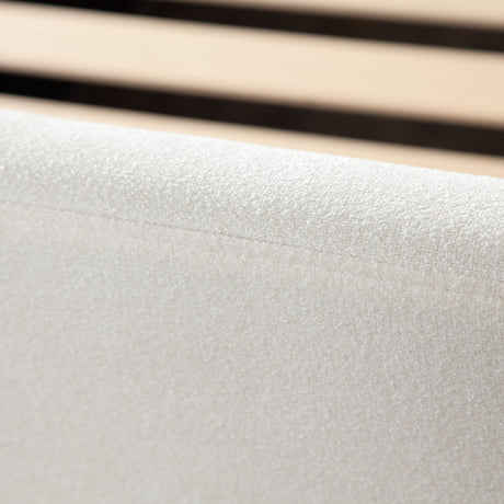 Eve Ivory Fabric Bed by Diamond Sofa at Eve Furniture