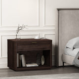Evelyn 32" Nightstand 2.0 in Brown by Manhattan Comfort at Eve Furniture