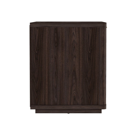 Evelyn 32" Nightstand 2.0 in Brown by Manhattan Comfort at Eve Furniture