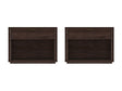Evelyn 32" Nightstand 2.0 in Brown (set of 2) by Manhattan Comfort at Eve Furniture