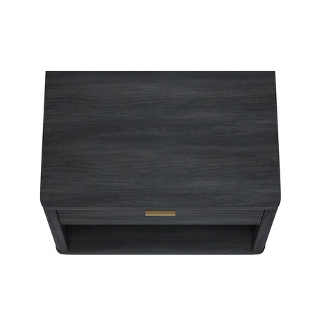 Evelyn 32" Nightstand 2.0 in Charcoal Grey by Manhattan Comfort at Eve Furniture