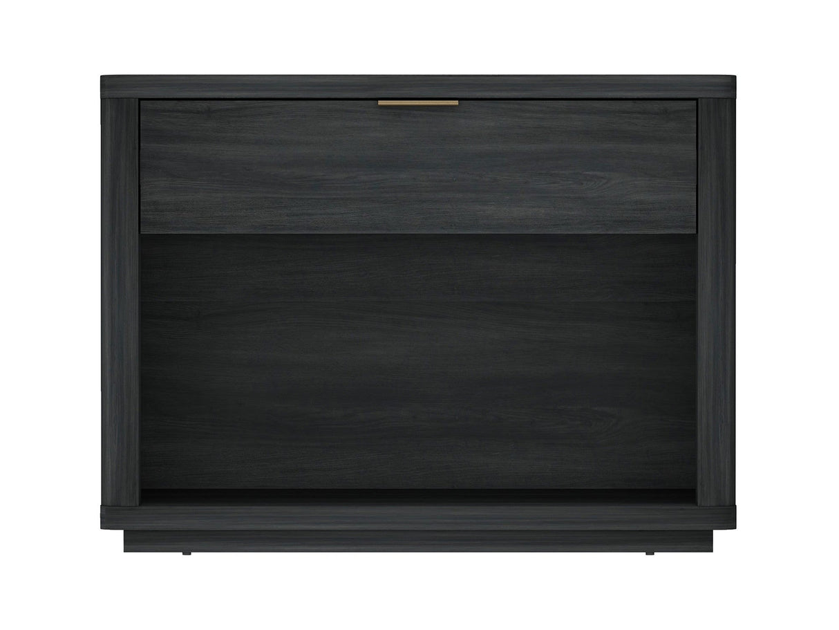 Evelyn 32" Nightstand 2.0 in Charcoal Grey by Manhattan Comfort at Eve Furniture