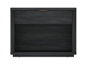 Evelyn 32" Nightstand 2.0 in Charcoal Grey by Manhattan Comfort at Eve Furniture